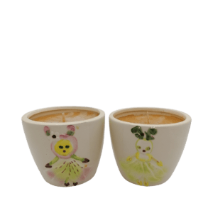 Lumanare Parfumata Set Ghivece Ceramica