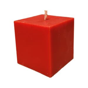 lumanare decorativa cub 7.5x7.5 cm